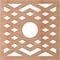 Ekena Millwork Chevron Wood Fretwork Pierced Ceiling Medallion, Cherry, 34"OD x 8 3/4"ID x 3/8"T CMWP34X34X0375CHCH - alternate 5